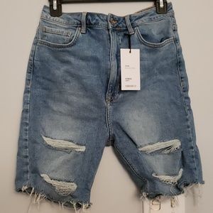 Distressed Bermuda Shorts